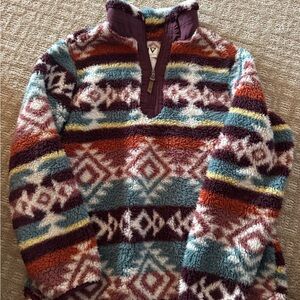Cozy Multicolor Patterned Women's Hoodie